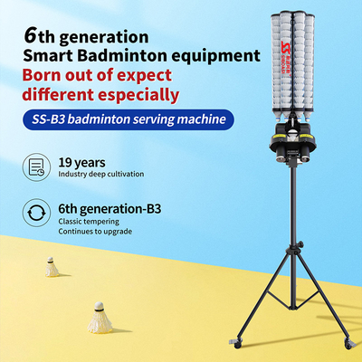 Hot SIBOASI B3 Badminton Shuttlecock Besleyici Makinesi Eğitim için Akıllı Badminton Atış Makinesi