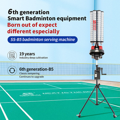 2025 SIBOASI B5 Badminton Shuttlecock Feeder Makinesi Eğitim için Akıllı Badminton Atış Makinesi