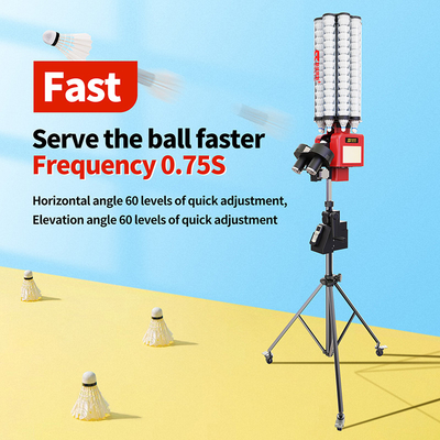 Çok fonksiyonlu SIBOASI B5 Badminton Shuttlecock Besleyici Makinesi Eğitim için Akıllı Badminton Atış Makinesi