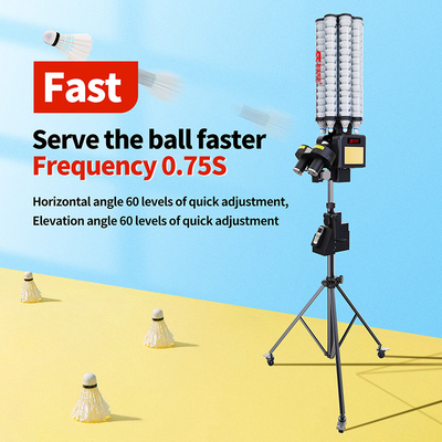 SIBOASI B7 Badminton Shuttlecock Besleyici Makinesi Eğitim için Akıllı Badminton Atış Makinesi