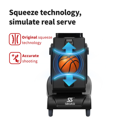 2025 SIBOASI K2 Çoklu Açı Eğitmeni Akıllı APP ve Uzaktan Kumanda Otomatik Basketbol Atış Atış Makinesi Profesyonel Eğitim