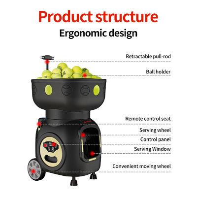 SIBOASI T5 APP Kontrolü Mini Atış Tenis Makine Topu Eğitim için