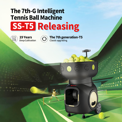 SIBOASI T5 APP Kontrolü Mini Atış Tenis Makine Topu Eğitim için