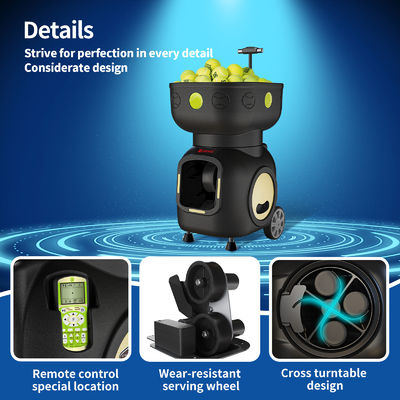 SIBOASI T5 APP Kontrolü Mini Atış Tenis Makine Topu Eğitim için