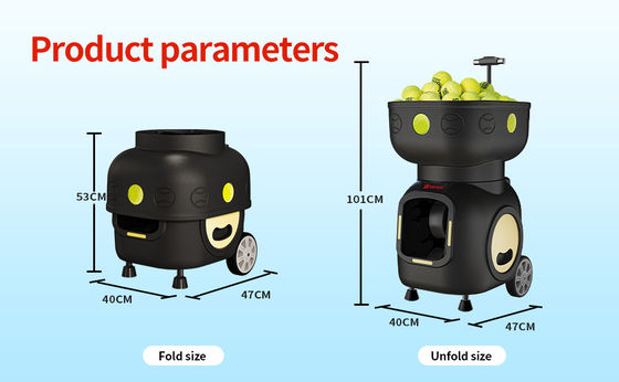 SIBOASI T5 APP Kontrolü Mini Atış Tenis Makine Topu Eğitim için