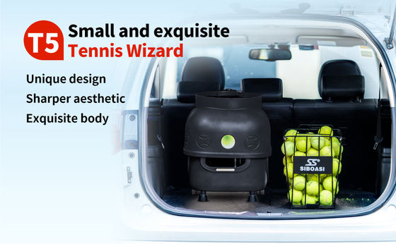 SIBOASI T5 APP Kontrolü Mini Atış Tenis Makine Topu Eğitim için
