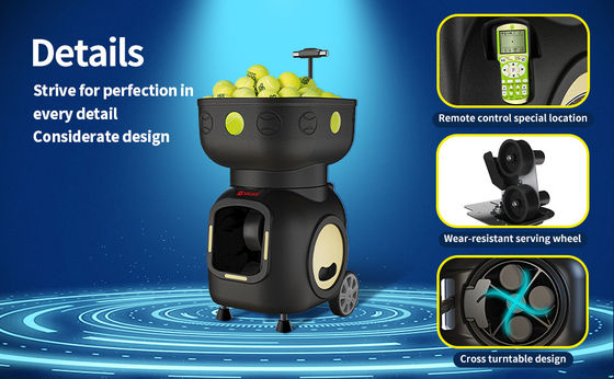 SIBOASI T5 APP Kontrolü Mini Atış Tenis Makine Topu Eğitim için