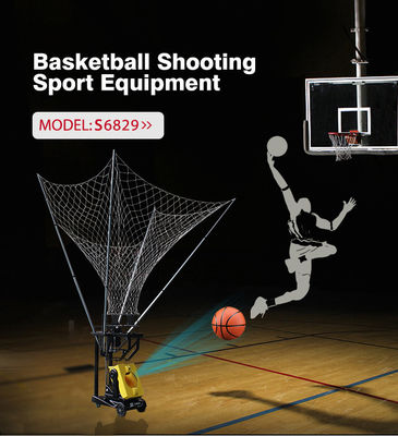 Kişisel Eğitim İçin Uzaktan Kumandalı Sarı Renkli Otomatik Basketbol Çekim Makinesi