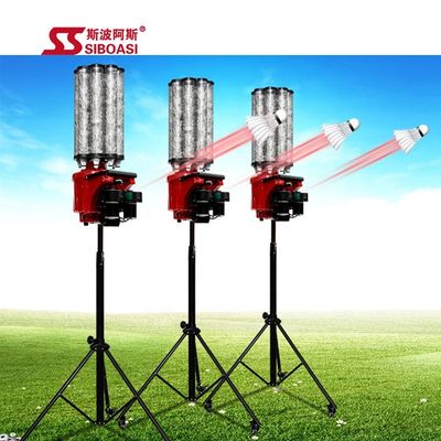 Kırmızı Badminton Raketle Besleme Makinesi 145cm-215cm Kaldırma Rastgele işlevi