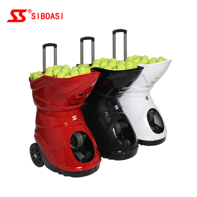 Yükseltilmiş Kararlı Hareketli Tekerlekli Katlanır Tasarım Tenis Servis Makinesi
